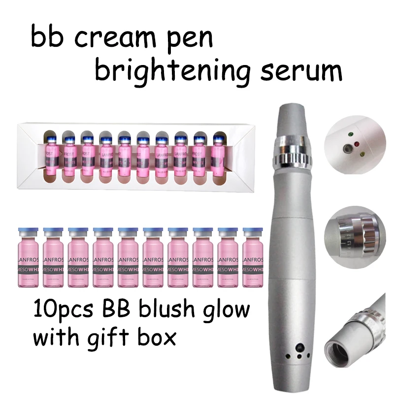 Аппарат BB-крема, заряжаемый, с микроиглами и осветляющей сывороткой 
Аппарат BB-крема, заряжаемый, с микроиглами и осветляющей сывороткой