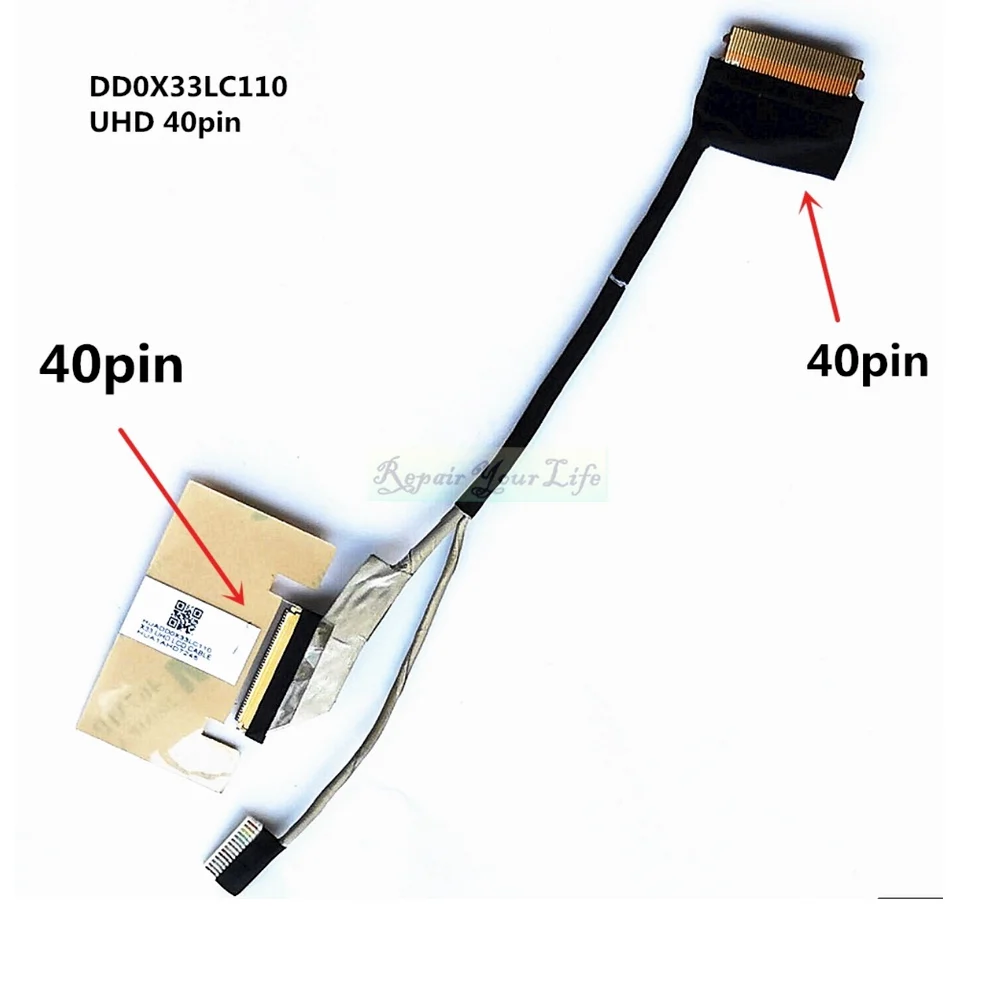 LCD LVDS Screen Cable for HP Spectre X360 13AE 13-W 13-AC 13-AD TPN-Q199 LED Display Flex 40Pins UHD DD0X33LC110 DD0X33LC111
LCD LVDS Screen Cable for HP Spectre X360 13AE 13-W 13-AC 13-AD TPN-Q199 LED Display Flex 40Pins UHD DD0X33LC110 DD0X33LC111