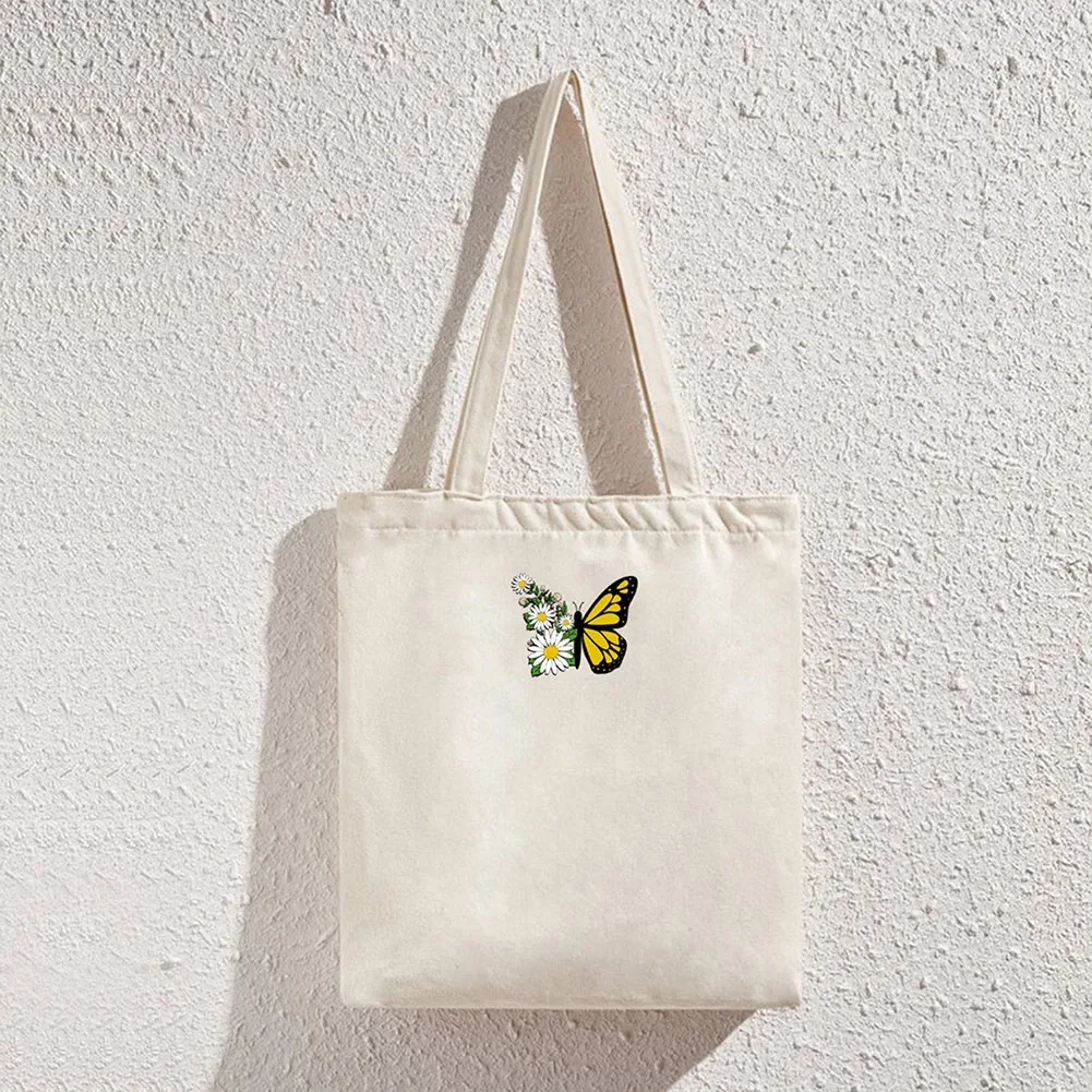 Fashion Women Butterfly Letters Printing Canvas Shoulder Shopping Bag Casual Ladies Large Capacity Tote Handbags
Fashion Women Butterfly Letters Printing Canvas Shoulder Shopping Bag Casual Ladies Large Capacity Tote Handbags