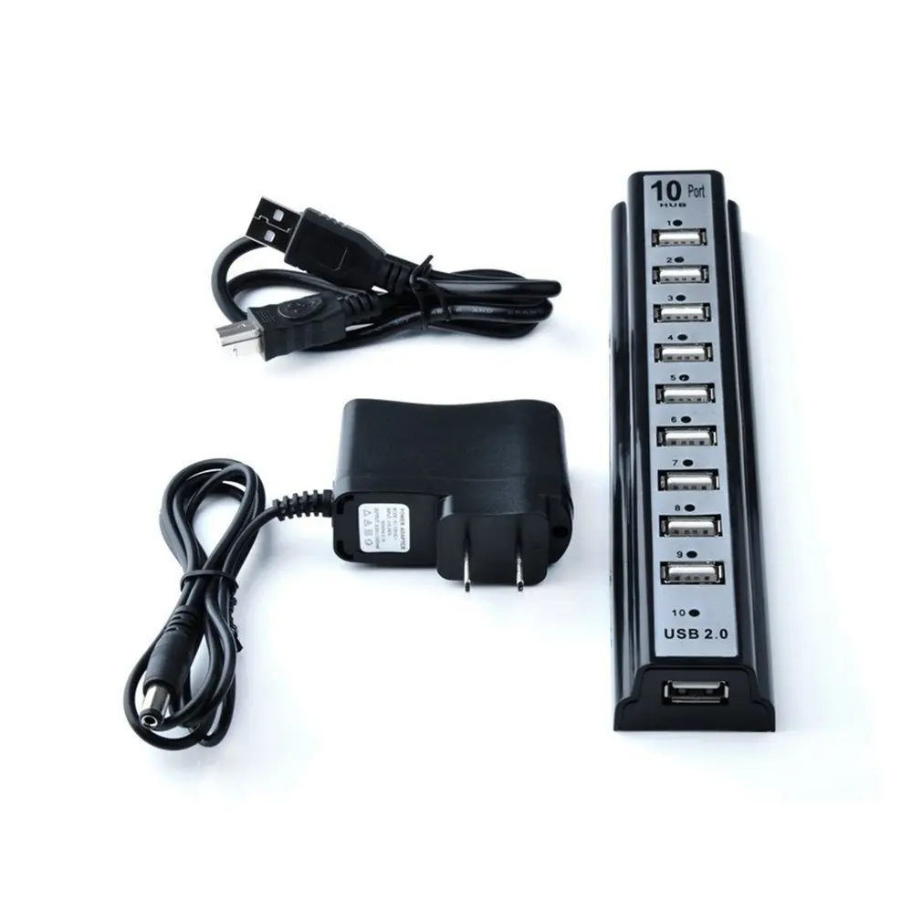 USB 2.0 10 Ports Hub Multi Usb Splitter High Speed 480mbps Usb 2.0 Hub DC Charger 5V/1A Power Adapter for PC Laptop Notebook 
USB 2.0 10 Ports Hub Multi Usb Splitter High Speed 480mbps Usb 2.0 Hub DC Charger 5V/1A Power Adapter for PC Laptop Notebook