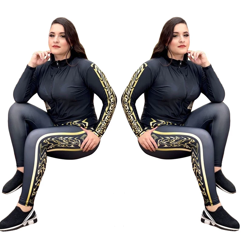 2021 Winter Two Piece Set Women Long Sleeve Hooded Zipper Pocket Sporty Jackets+Leggings Matching Sets Workout Stretchy Outfits
2021 Winter Two Piece Set Women Long Sleeve Hooded Zipper Pocket Sporty Jackets+Leggings Matching Sets Workout Stretchy Outfits