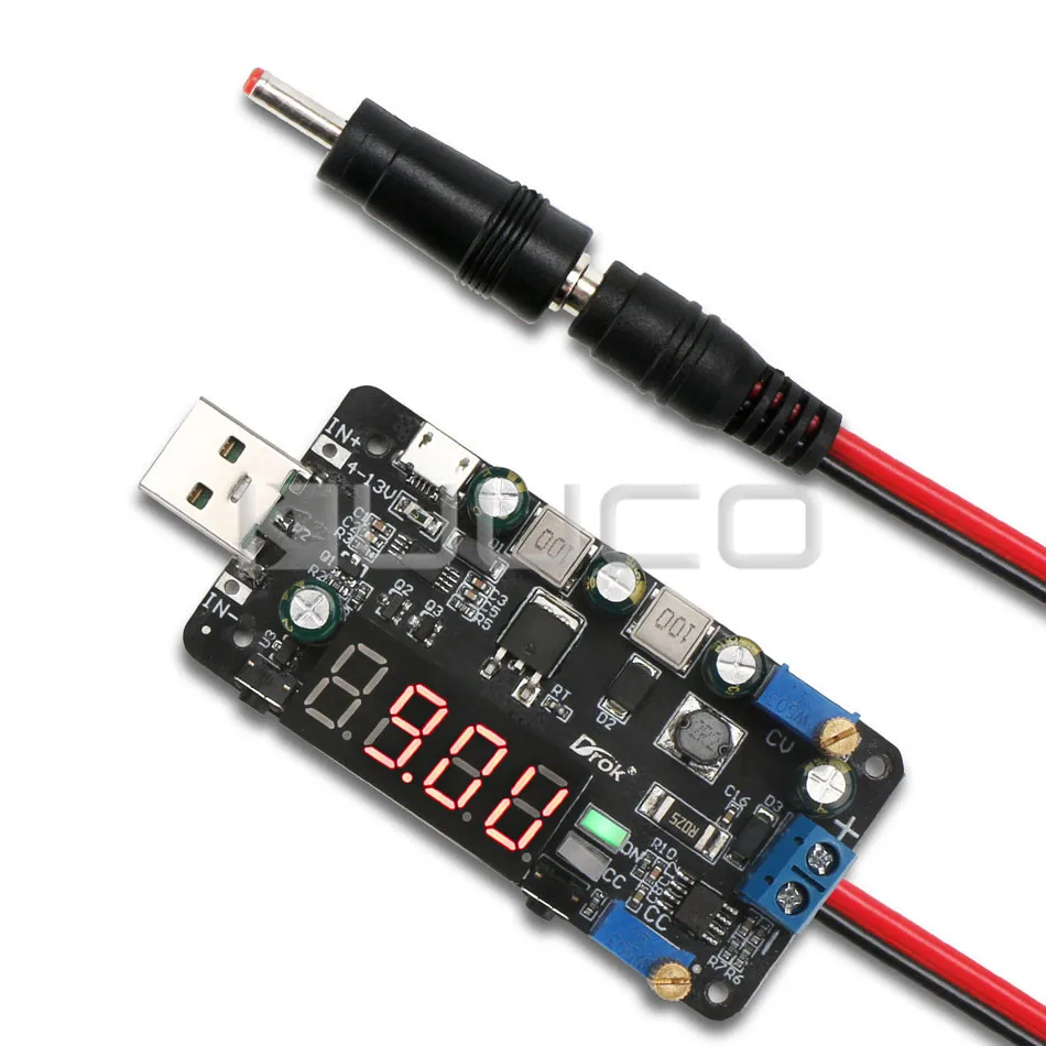 5 PCS/LOT 15W USB Input Power Supply module DC 4~13V to 0.5~30V 2A Buck Boost Converter/Regulator/Adapter with LCD Display
5 PCS/LOT 15W USB Input Power Supply module DC 4~13V to 0.5~30V 2A Buck Boost Converter/Regulator/Adapter with LCD Display