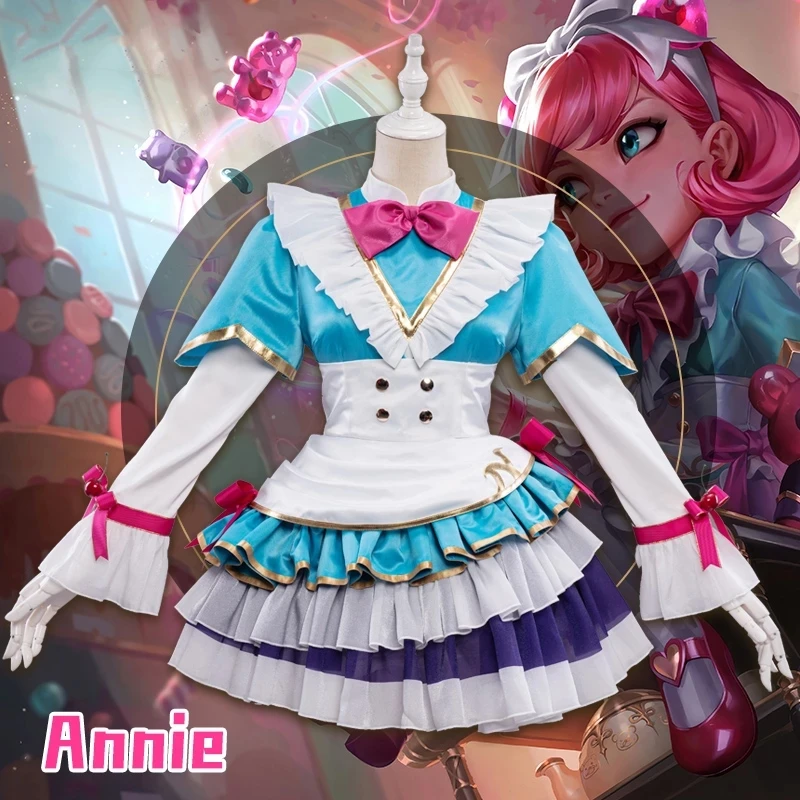Anime Game LOL Coffee Sweetheart Annie Maid Dress Lolita Cute Uniform Cosplay Costume Halloween Women Free Shipping 2021 New
Anime Game LOL Coffee Sweetheart Annie Maid Dress Lolita Cute Uniform Cosplay Costume Halloween Women Free Shipping 2021 New