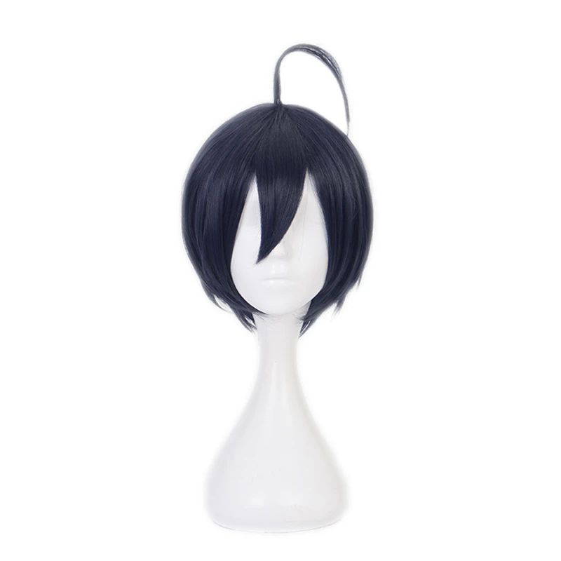 

Danganronpa V3: Killing Harmony Shuichi Saihara Cosplay Wigs Short Heat Resistant Synthetic Hair Dangan Ronpa Wig + Wig Cap