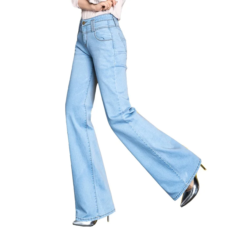 Women's black Pants Fashion Vintage Wide Leg Flare Jeans Spring Fall Stylish Denim Trousers
Women's black Pants Fashion Vintage Wide Leg Flare Jeans Spring Fall Stylish Denim Trousers