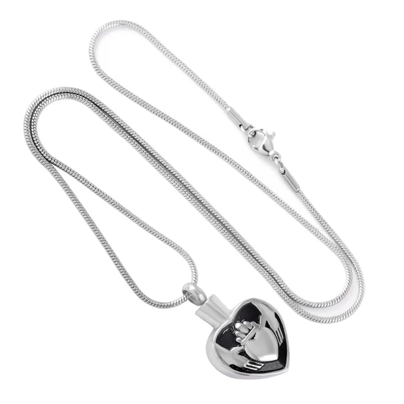 IJD9172 Heart Shape Pendant Heart Pattern Necklace Black Stainless Steel Cremation Keepsake Remains Urn for Ashes Holder Jewelry
IJD9172 Heart Shape Pendant Heart Pattern Necklace Black Stainless Steel Cremation Keepsake Remains Urn for Ashes Holder Jewelry