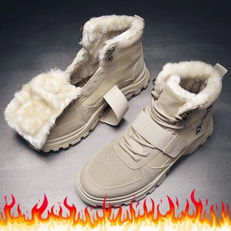 Winter British Canvas Shoes Martin Boots Men High Top Plush Warm Sport Boot with Fur 2021 Casual Brown Ankle Boots Lace Up Retro
Winter British Canvas Shoes Martin Boots Men High Top Plush Warm Sport Boot with Fur 2021 Casual Brown Ankle Boots Lace Up Retro