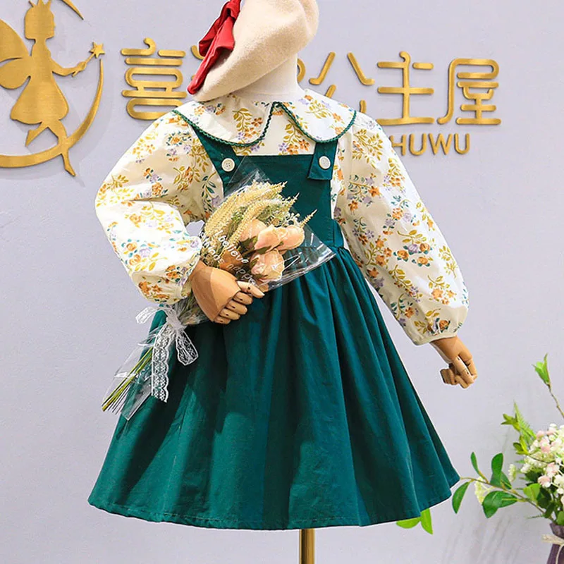 Children's Clothing 2022 Spring Autumn New Fashion Sweet Girls Long-Sleeve Floral Top+ Strap Dress Suits For Kids Casual 2-Piece
Children's Clothing 2022 Spring Autumn New Fashion Sweet Girls Long-Sleeve Floral Top+ Strap Dress Suits For Kids Casual 2-Piece