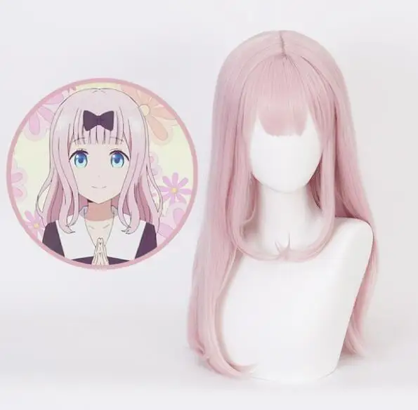 Pink Long Wig 60cm Fujiwara Chika Women Cosplay Costume Kaguya-sama Love is War Heat Resistent Synthetic Hair Carnival Party Wig
Pink Long Wig 60cm Fujiwara Chika Women Cosplay Costume Kaguya-sama Love is War Heat Resistent Synthetic Hair Carnival Party Wig