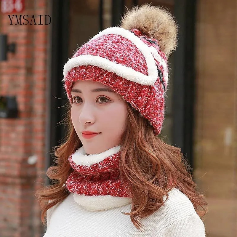 Hot Fashion Autumn Winter Women's Hat Caps Knitted Warm Scarf Windproof Multi Functional Hat Scarf 3 Set Warm knitted Wool Cap
Hot Fashion Autumn Winter Women's Hat Caps Knitted Warm Scarf Windproof Multi Functional Hat Scarf 3 Set Warm knitted Wool Cap