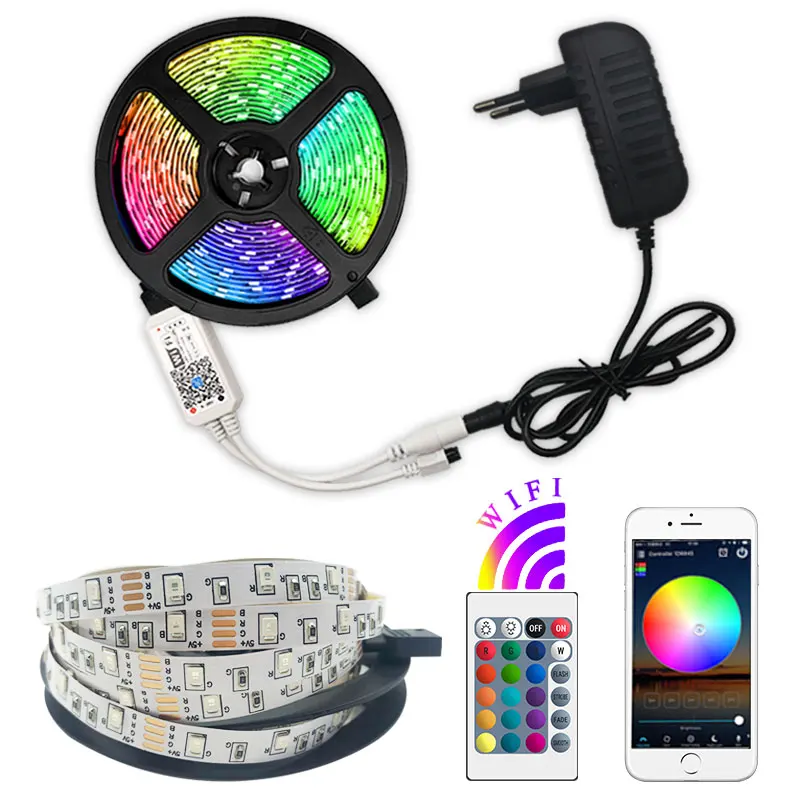 5 м 10 15 RGB Светодиодная лента струнный светильник водонепроницаемый волокнистый