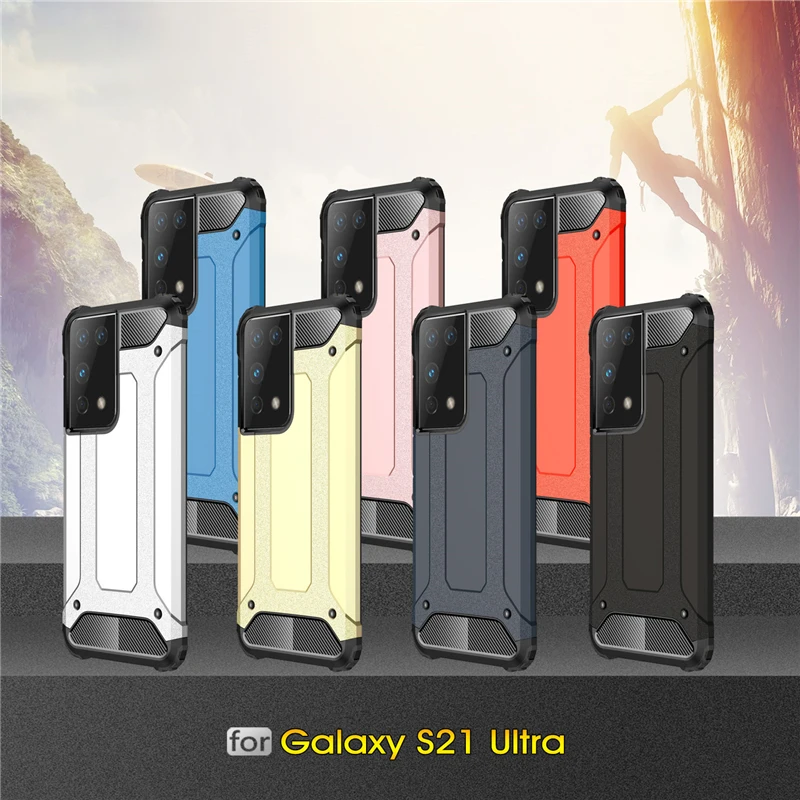 For Samsung Galaxy S21 Ultra Case Cover Anti-knock Bumper Rugged Armor Silicone Phone Back Cover Case For Samsung S21 Ultra 5G
For Samsung Galaxy S21 Ultra Case Cover Anti-knock Bumper Rugged Armor Silicone Phone Back Cover Case For Samsung S21 Ultra 5G