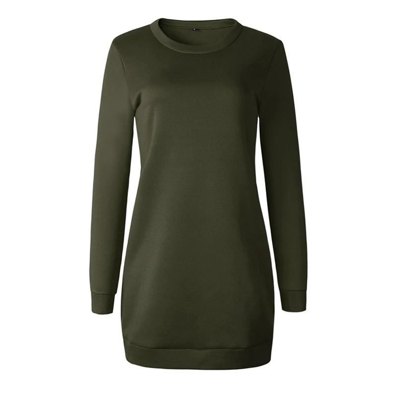 2021 Autumn Winter Thicken Straight Sweatshirt Dress Casual Long Sleeve O Neck Pullover Vestidos Women's Dress
2021 Autumn Winter Thicken Straight Sweatshirt Dress Casual Long Sleeve O Neck Pullover Vestidos Women's Dress