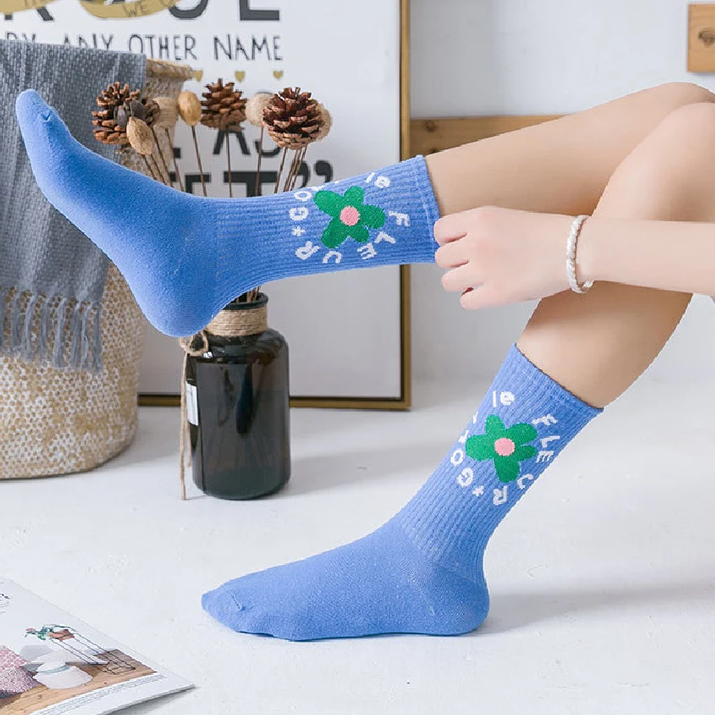 Breathable Cotton Socks Soft Foot Socks Fashion Long Tube Stockings Women's Classics Mid Calf High Sock Harajuku Flowers Socks
Breathable Cotton Socks Soft Foot Socks Fashion Long Tube Stockings Women's Classics Mid Calf High Sock Harajuku Flowers Socks