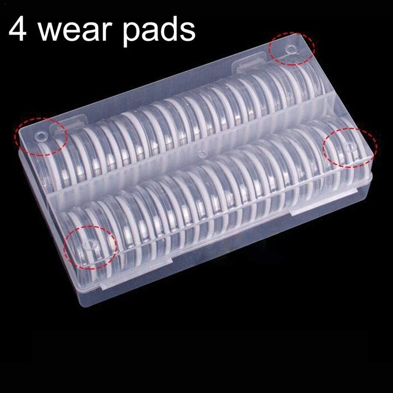 LBER 46 mm Coin Capsules Plastic Round Coin Holder Case and 7Sizes (16/20/25/27/30/38/46mm) Protect Gasket
LBER 46 mm Coin Capsules Plastic Round Coin Holder Case and 7Sizes (16/20/25/27/30/38/46mm) Protect Gasket