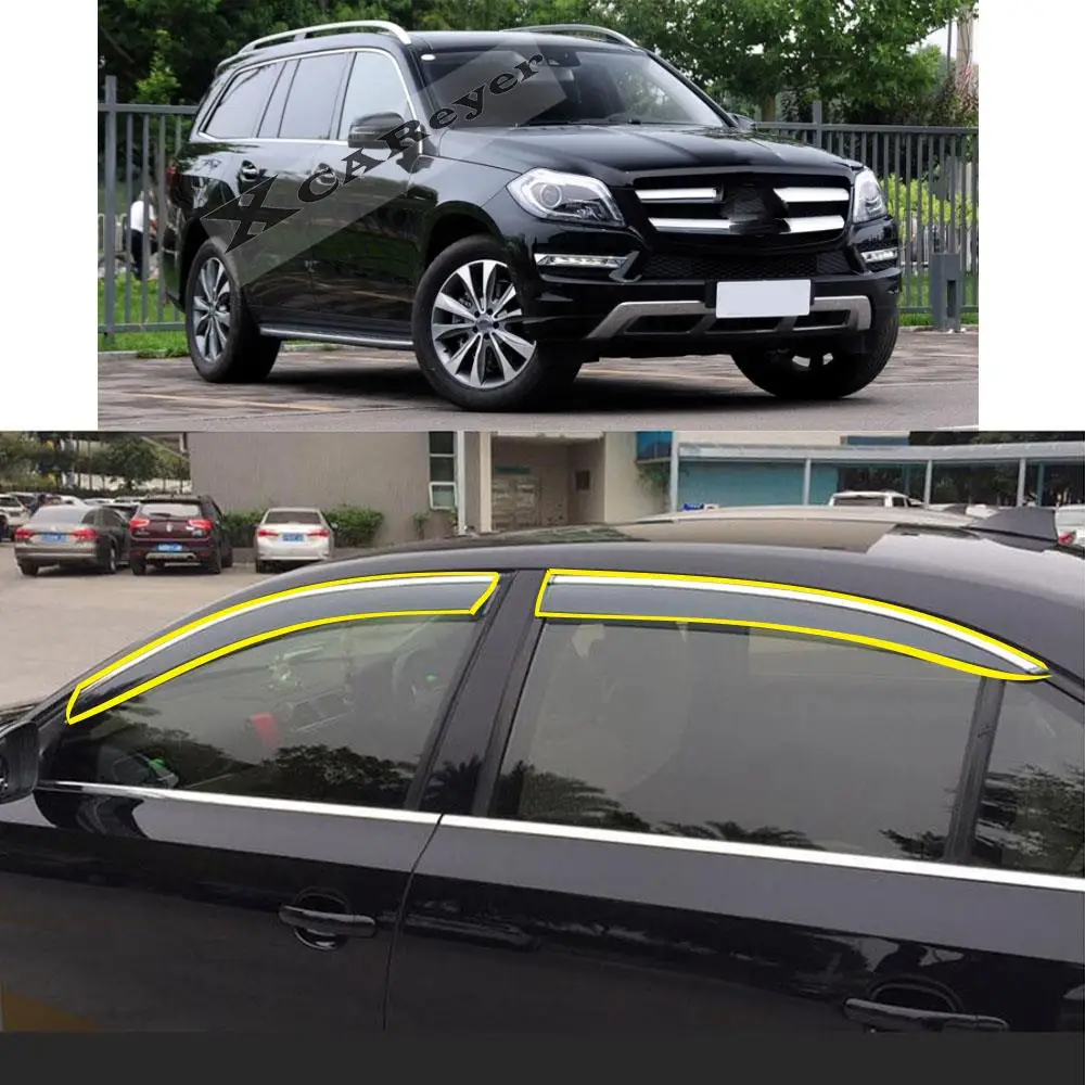 Car Sticker Plastic Window Glass Wind Visor Rain/Sun Weather Guard Vent Protector For Mercedes Benz GL GLS 2013- 2019
Car Sticker Plastic Window Glass Wind Visor Rain/Sun Weather Guard Vent Protector For Mercedes Benz GL GLS 2013- 2019