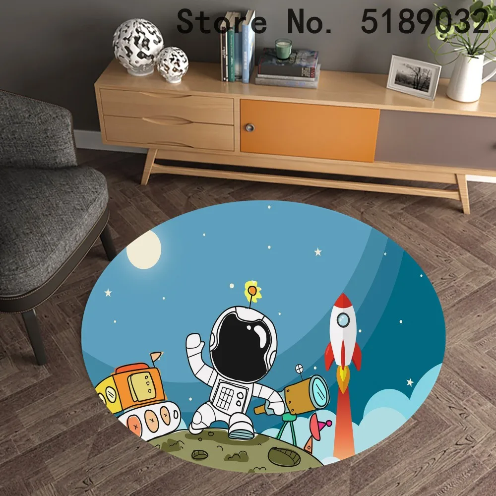 4 Sizes Cartoon Style Astronaut Spaceship Outer Space Pattern Round Carpet Non-Slip Bath Mat Area Rug for Living Room Decor
4 Sizes Cartoon Style Astronaut Spaceship Outer Space Pattern Round Carpet Non-Slip Bath Mat Area Rug for Living Room Decor