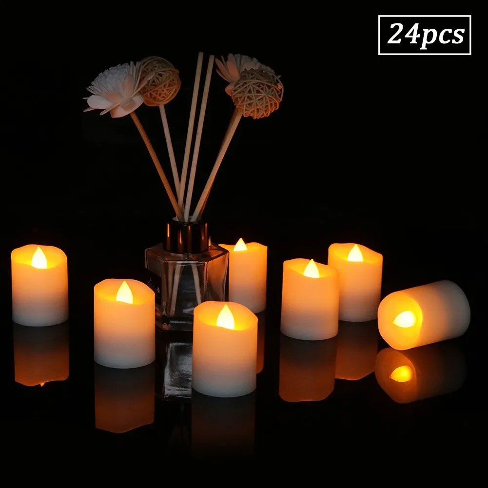 24Pcs Flameless LED Candles Tea Light Creative Lamp Battery Powered Home Wedding Birthday Party Decoration Lighting Dropship
24Pcs Flameless LED Candles Tea Light Creative Lamp Battery Powered Home Wedding Birthday Party Decoration Lighting Dropship