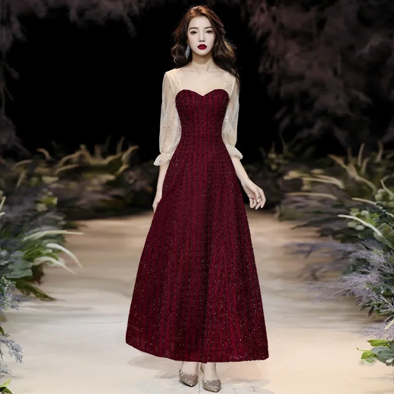Lady Mesh-Velour Patchwork Qipao Sequins Rhinestone Perspective Cheongsam Lantern Sleeves A-Line Dress Sweetheart Neck Vestidos
Lady Mesh-Velour Patchwork Qipao Sequins Rhinestone Perspective Cheongsam Lantern Sleeves A-Line Dress Sweetheart Neck Vestidos
