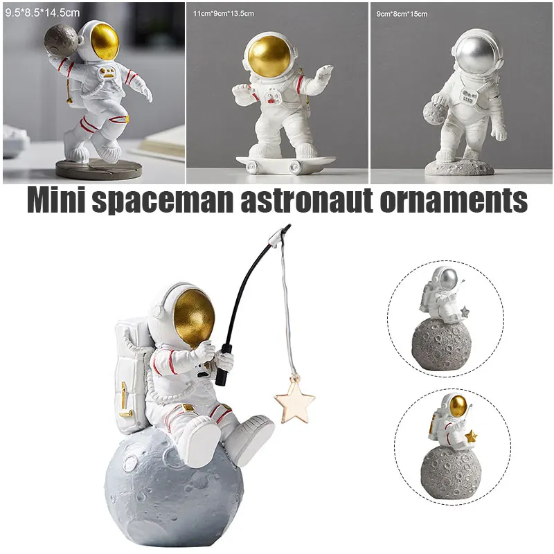 Space Theme Astronaut in Space Moon Resin Decoration Figurine Home Desktop Decor for Birthday Party Living Room Bedroom Ornament
Space Theme Astronaut in Space Moon Resin Decoration Figurine Home Desktop Decor for Birthday Party Living Room Bedroom Ornament