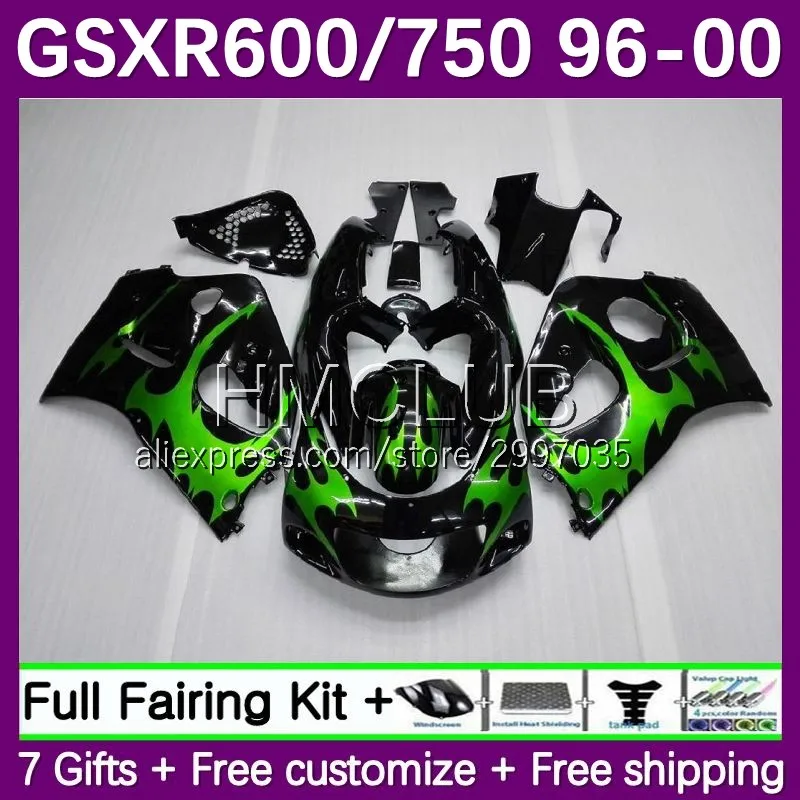 SRAD Kit For SUZUKI GSXR 600 750 CC GSXR750 8No.3 GSXR600 1996 1997 1998 1999 2000 GSX-R750 96 97 98 99 00 green flames Fairing
SRAD Kit For SUZUKI GSXR 600 750 CC GSXR750 8No.3 GSXR600 1996 1997 1998 1999 2000 GSX-R750 96 97 98 99 00 green flames Fairing