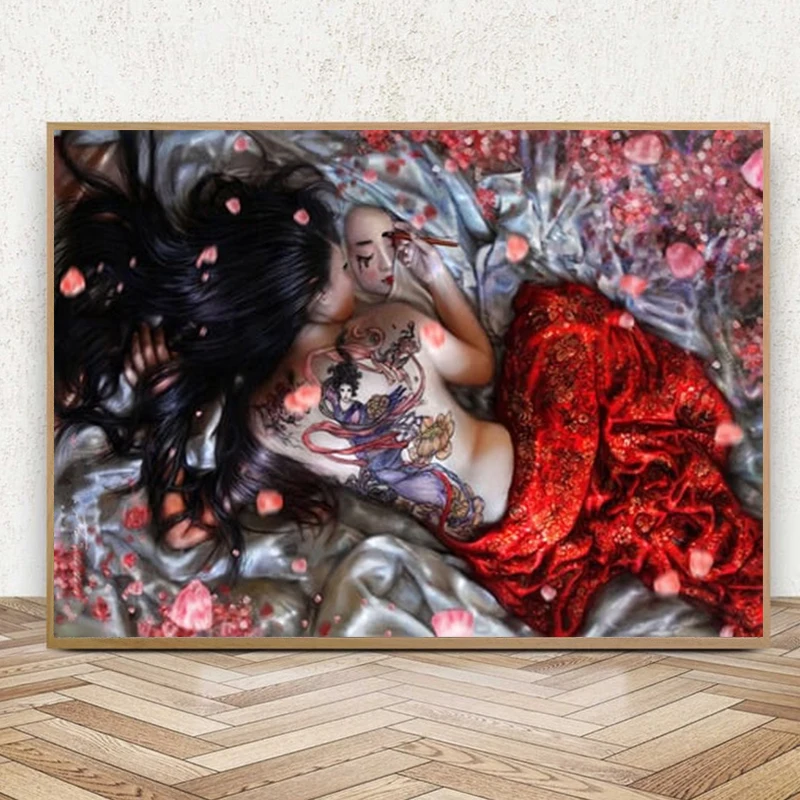 Sexy Body Tatto Woman Canvas Painting Wall Art Geisha Tattoos Posters And Prints For Living Room Bedroom Home Decor Cuadros
Sexy Body Tatto Woman Canvas Painting Wall Art Geisha Tattoos Posters And Prints For Living Room Bedroom Home Decor Cuadros