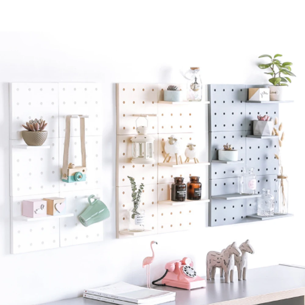 Wall-Mounted Hole Plate Storage Rack Plastic Hole Board Wall Shelf Home Organizer Accessories
Wall-Mounted Hole Plate Storage Rack Plastic Hole Board Wall Shelf Home Organizer Accessories