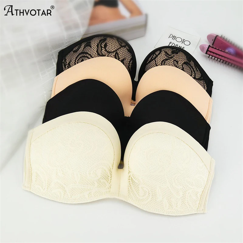 ATHVOTAR Sexy Strapless Invisible Bra Beauty Back Bras Lace Push Up Back Buckle Bralette Wire Free Brassiere Women's Underwear
ATHVOTAR Sexy Strapless Invisible Bra Beauty Back Bras Lace Push Up Back Buckle Bralette Wire Free Brassiere Women's Underwear