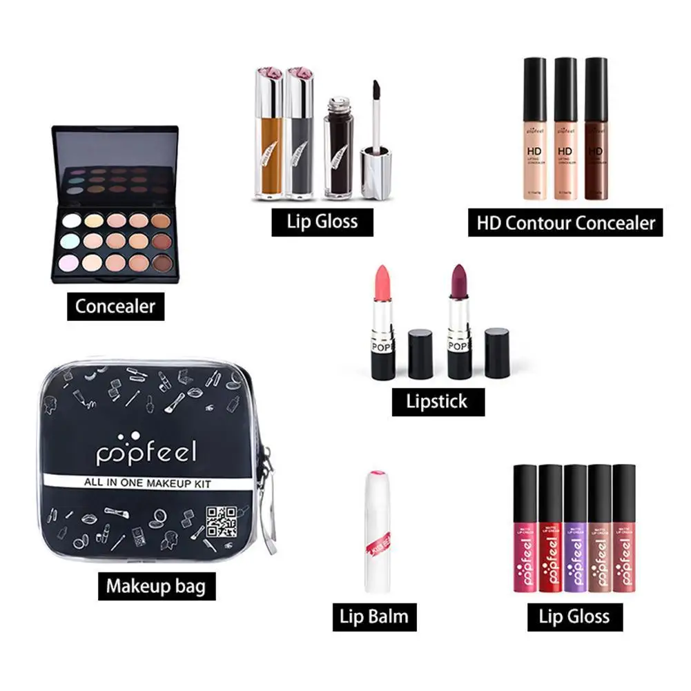 Multi-color Makeup set female beginner student novice full makeup set box gift cosmetic of light combination A8Z3
Multi-color Makeup set female beginner student novice full makeup set box gift cosmetic of light combination A8Z3
