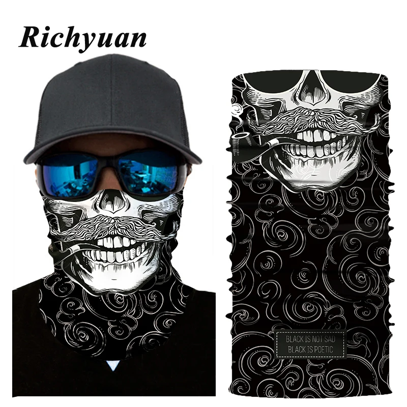 Fashion Face Mask 3D Bandana Magic Scarf Seamless Balaclava Neck Ghost Skull Skeleton Shield Headwear Bandanas
Fashion Face Mask 3D Bandana Magic Scarf Seamless Balaclava Neck Ghost Skull Skeleton Shield Headwear Bandanas