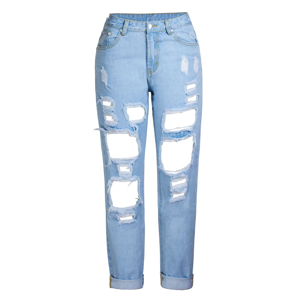 Fashion Holes High Waist Jeans 90s Vintage Streetwear Loose Korean Trousers Joggers Cropped Trousers Women Denim Pants 2021 New
Fashion Holes High Waist Jeans 90s Vintage Streetwear Loose Korean Trousers Joggers Cropped Trousers Women Denim Pants 2021 New
