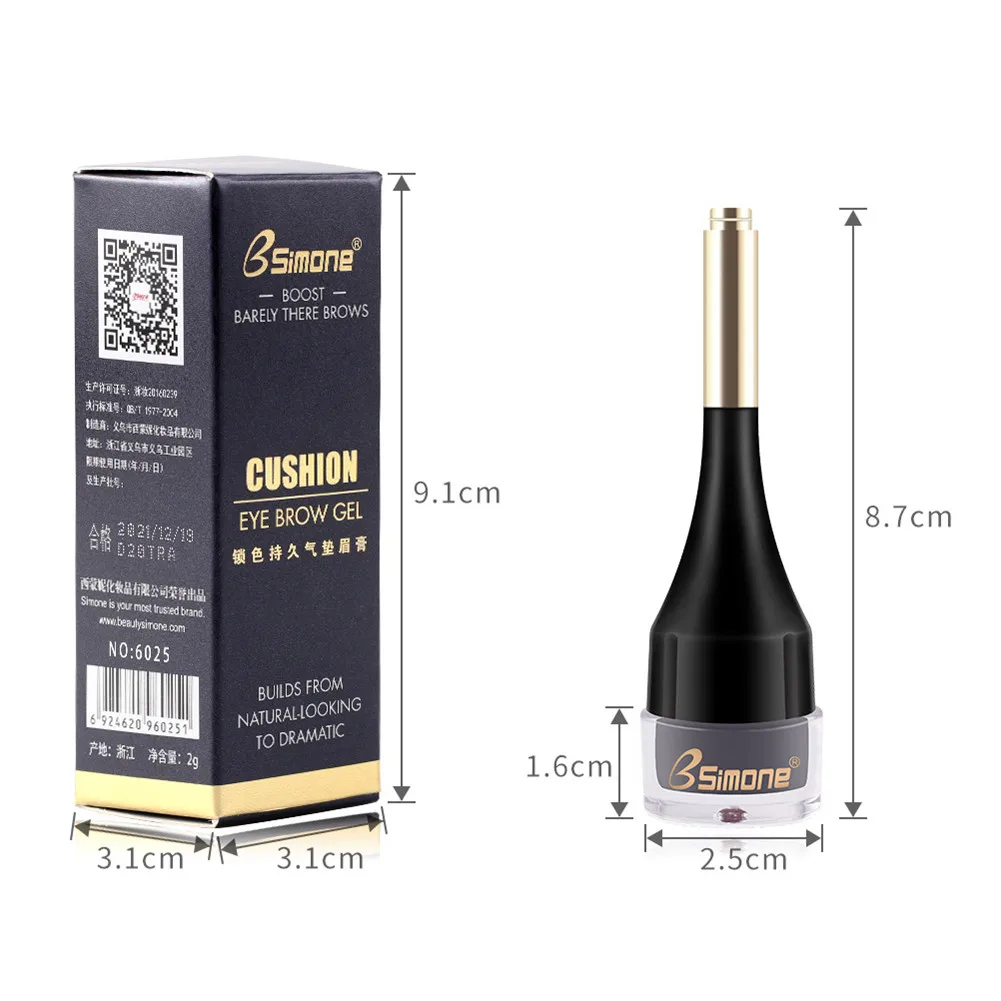 4 Colour Air-Cushion Eyebrow Gel Long Lasting Waterproof Eye Brows Dye Cream Enhancers Brown Tint Liquid Eyebrow Makeup
4 Colour Air-Cushion Eyebrow Gel Long Lasting Waterproof Eye Brows Dye Cream Enhancers Brown Tint Liquid Eyebrow Makeup