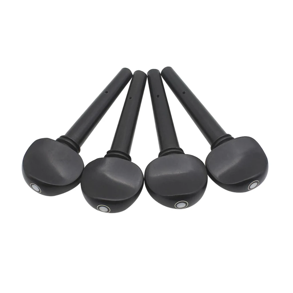 

Tooyful Exquisite 4 Pieces Ebony Cello Tuning Pegs Tuners Machine Heads for 3/4 4/4 Cello Replacement Parts