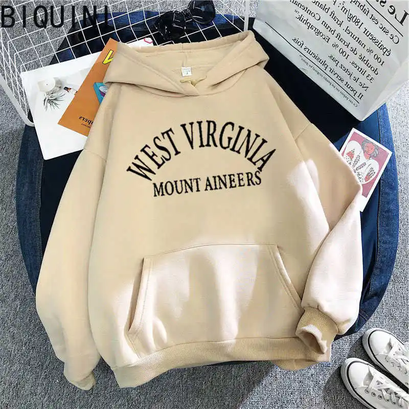 Women Winter Hoody Sweatshirt Letter 'West Virginia' Lady Pullover Harajuku Loose Student Wild Long Sleeve Female Tops 2019
Women Winter Hoody Sweatshirt Letter 'West Virginia' Lady Pullover Harajuku Loose Student Wild Long Sleeve Female Tops 2019