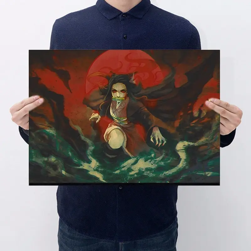 2021 Demon Slayer Kimetsu No Yaiba Tanjirou Nezuko Anime Poster Kraft Paper Vintage Posters Home Room Art Wall Stickers Decor
2021 Demon Slayer Kimetsu No Yaiba Tanjirou Nezuko Anime Poster Kraft Paper Vintage Posters Home Room Art Wall Stickers Decor