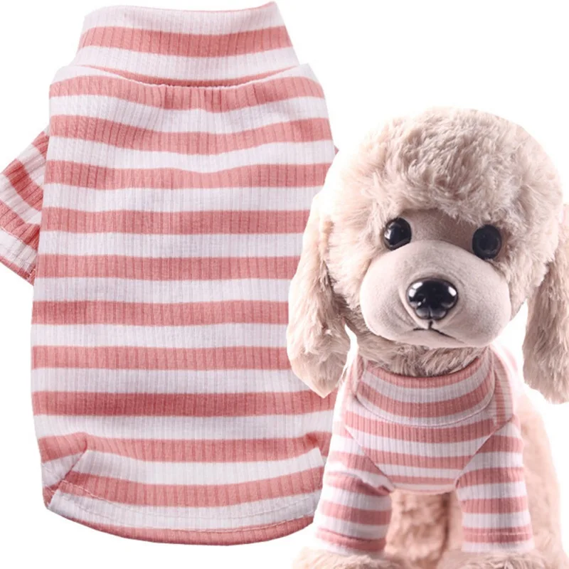 Striped Dog Spring Shirt Cotton Suit Knitted T-shirt Cute Puppy Kitten Knitted Sweater Pets Clothing Cat Jumpsuits New
Striped Dog Spring Shirt Cotton Suit Knitted T-shirt Cute Puppy Kitten Knitted Sweater Pets Clothing Cat Jumpsuits New