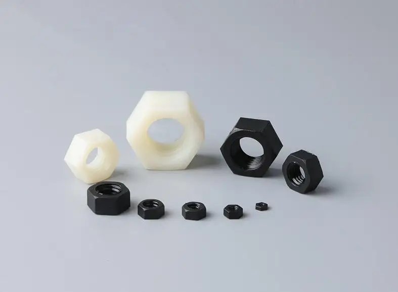 DIN934 M2 M2.5 M3 M4 M5 M6 M8 M10 M12 Black/white Nylon Hex Nut Hexagon Plastic Nuts
DIN934 M2 M2.5 M3 M4 M5 M6 M8 M10 M12 Black/white Nylon Hex Nut Hexagon Plastic Nuts