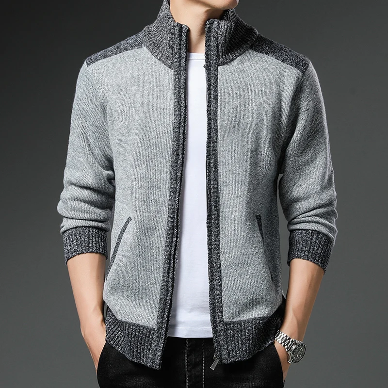 Cardigan jacket coat male autumn winter new tide brand all-match stand collar knit shirt loose leisure warm wool sweater
Cardigan jacket coat male autumn winter new tide brand all-match stand collar knit shirt loose leisure warm wool sweater
