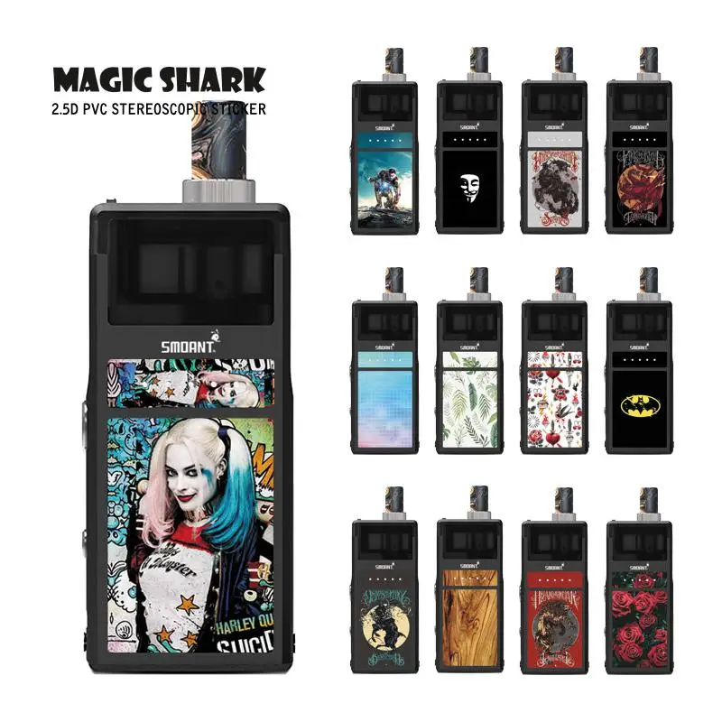 Чехол-наклейка Magic Shark Wood с цветочным принтом Бэтмен V-Vendetta железный человек Harley