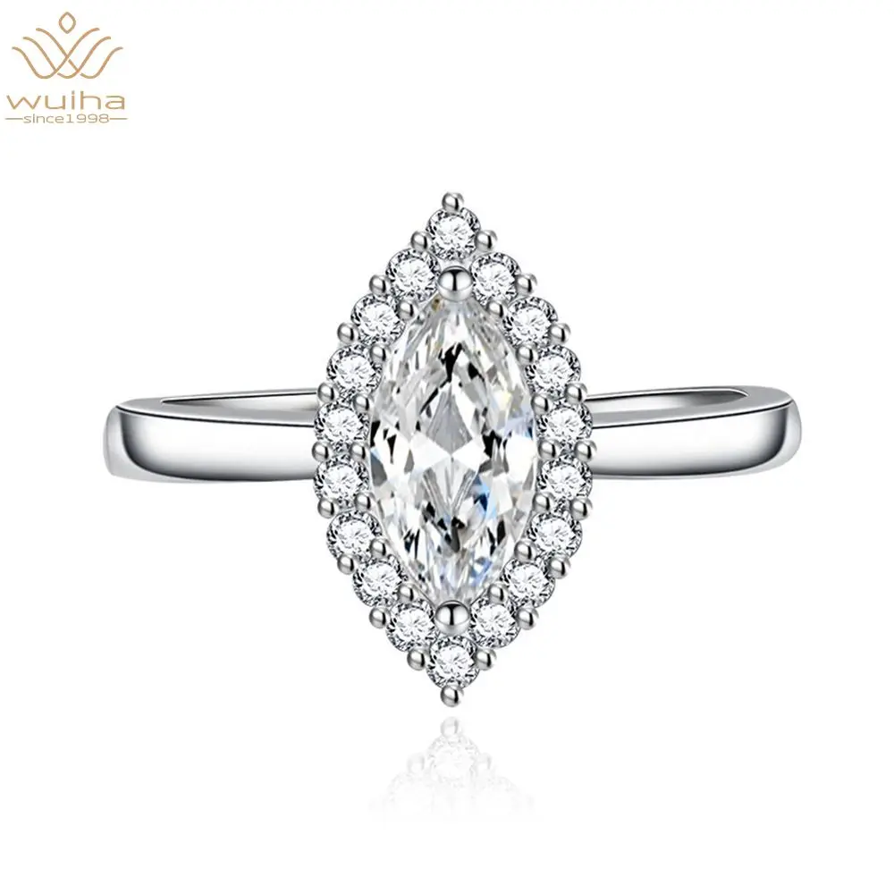 WUIHA Classic 100% 925 Sterling Silver Marquise Cut High Carbon Diamond Emerald Amethyst Citrine Ruby Gemstone Ring Fine Jewelry
WUIHA Classic 100% 925 Sterling Silver Marquise Cut High Carbon Diamond Emerald Amethyst Citrine Ruby Gemstone Ring Fine Jewelry