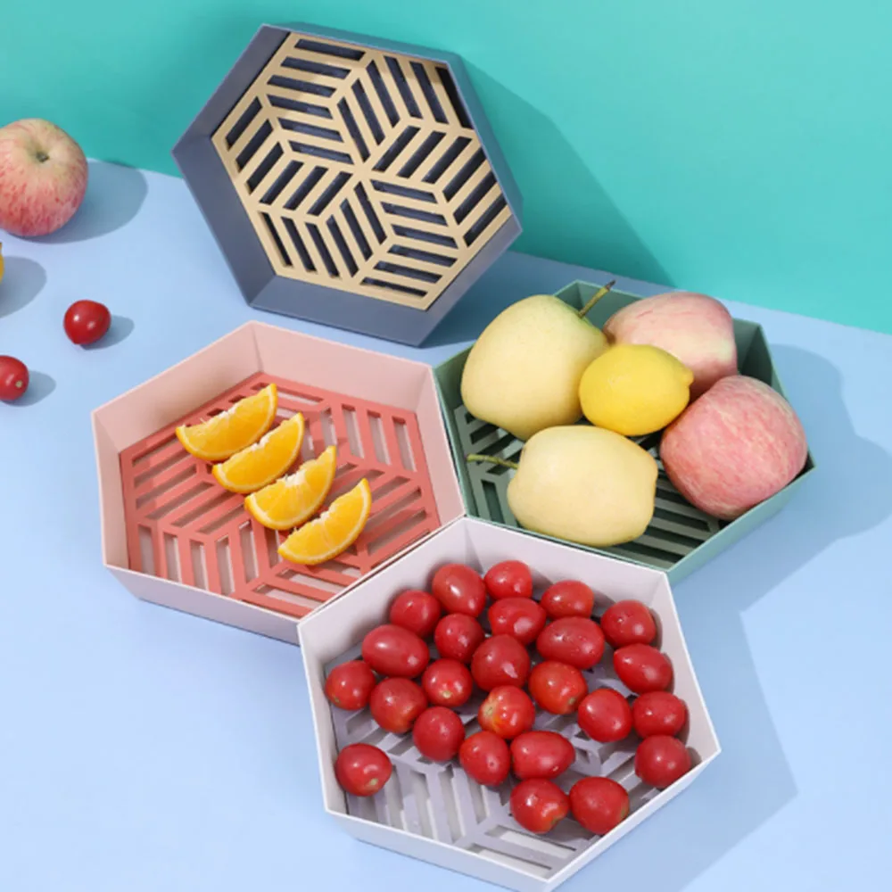 Multifunctional Geometric Fruit Plate Double-Layer Tray Drainer Basket Home Organizer Vegetable Fruit Cookies Storage Basket
Multifunctional Geometric Fruit Plate Double-Layer Tray Drainer Basket Home Organizer Vegetable Fruit Cookies Storage Basket