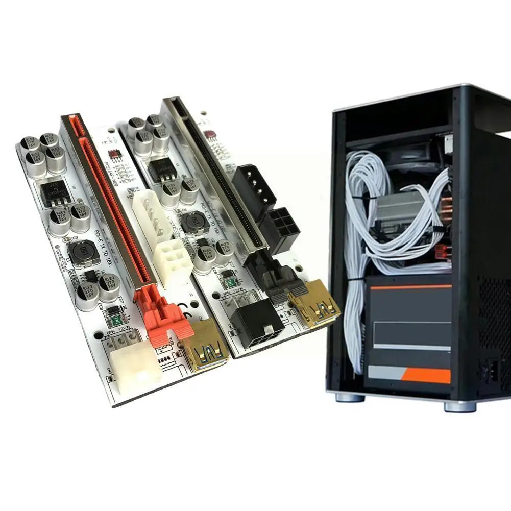 1 компл. PCI-E Райзер VER010 USB 3,0 расширитель X16 Майнинг Райзер ранжизер для видеокарты Майнер PCI-E кабель Ris L2D9 
1 компл. PCI-E Райзер VER010 USB 3,0 расширитель X16 Майнинг Райзер ранжизер для видеокарты Майнер PCI-E кабель Ris L2D9
