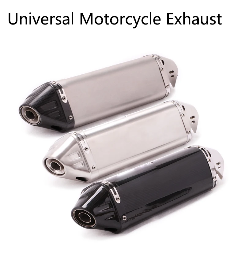 Slip On 51MM Universal Motorcycle Exhaust Pipe For GSX250 ZX6R NINJA 400 CBR650 With Muffler
Slip On 51MM Universal Motorcycle Exhaust Pipe For GSX250 ZX6R NINJA 400 CBR650 With Muffler