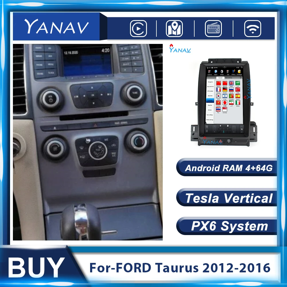 Android 13.3 Inch For FORD Taurus 2012-2016 GPS Navigation Car Radio Car Stereo Multimedia Video MP3 Player Vertical Screen
Android 13.3 Inch For FORD Taurus 2012-2016 GPS Navigation Car Radio Car Stereo Multimedia Video MP3 Player Vertical Screen
