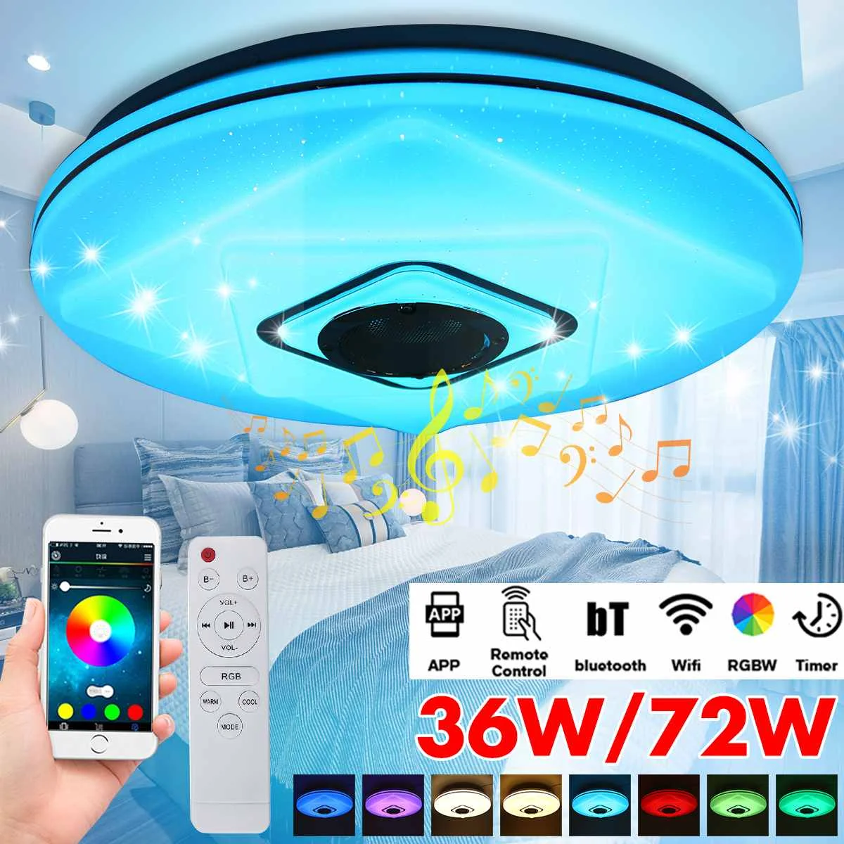 Современный RGB светодиодный потолочный светильник с Wi-Fi, лампа для дома, музысветильник льник с APP bluetooth для спальни, умная потолочная лампа с...
Современный RGB светодиодный потолочный светильник с Wi-Fi, лампа для дома, музысветильник льник с APP bluetooth для спальни, умная потолочная лампа с...