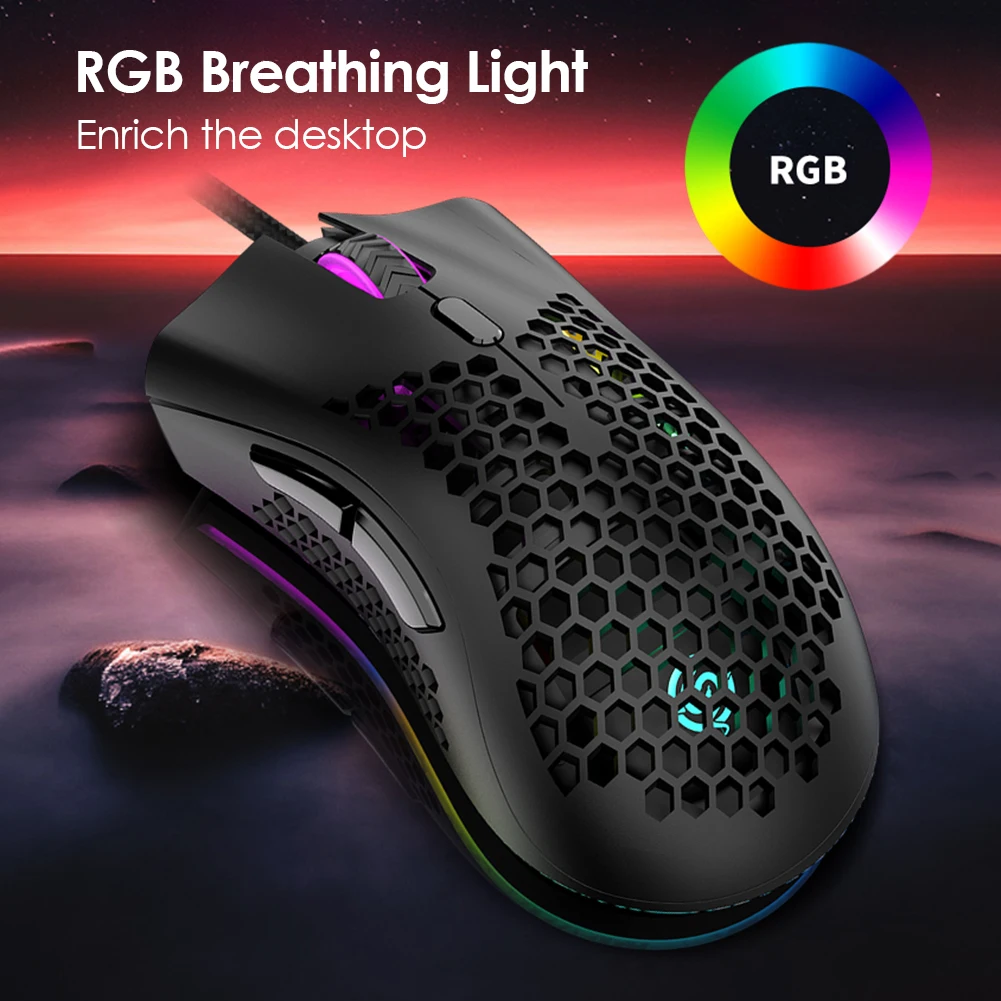 Lightweight 7200dpi E-sports Gaming Mice Wired Hollow Mouse Q8 Ergonomic RGB LED for Office Caring Computer Supplies
Lightweight 7200dpi E-sports Gaming Mice Wired Hollow Mouse Q8 Ergonomic RGB LED for Office Caring Computer Supplies