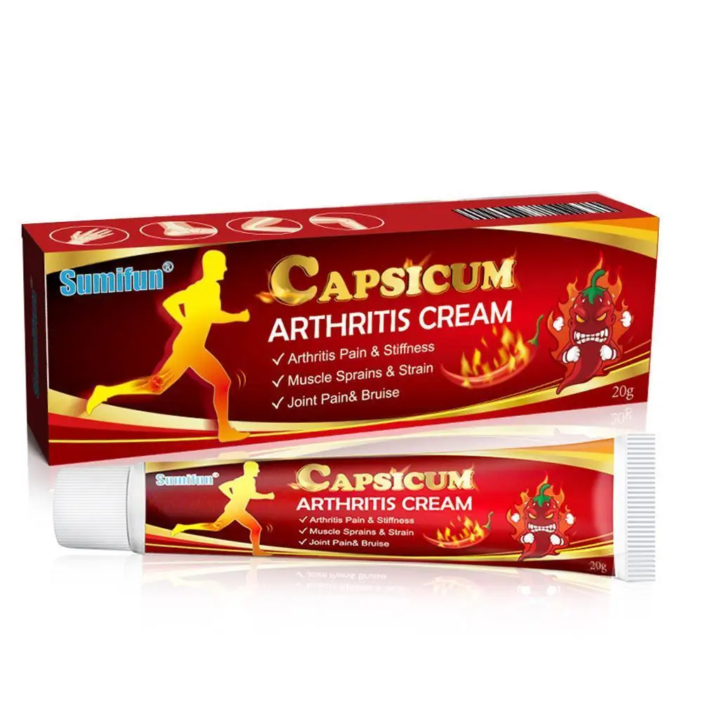 

1pc Capsicum Arthritis Cream Analgesic Balm Ointment for Rheumatism Arthritis Knee Muscle Sprain Pain Relieve Plaster