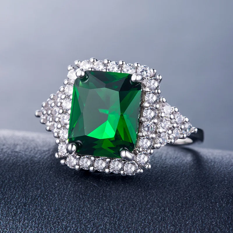 Megin D Hot Sale Vintage Trendy Plated Silver Emerald Zircon Copper Rings for Men Women Couple Friend Fashion Gift Jewelry
Megin D Hot Sale Vintage Trendy Plated Silver Emerald Zircon Copper Rings for Men Women Couple Friend Fashion Gift Jewelry