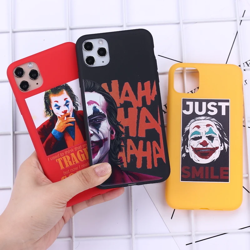 Фото Чехол для телефона Joker Movie Smile iPhone 12 Mini 11 Pro Max X XS XR 7 8 7Plus 8Plus 6S SE мягкий силиконовый(China)
