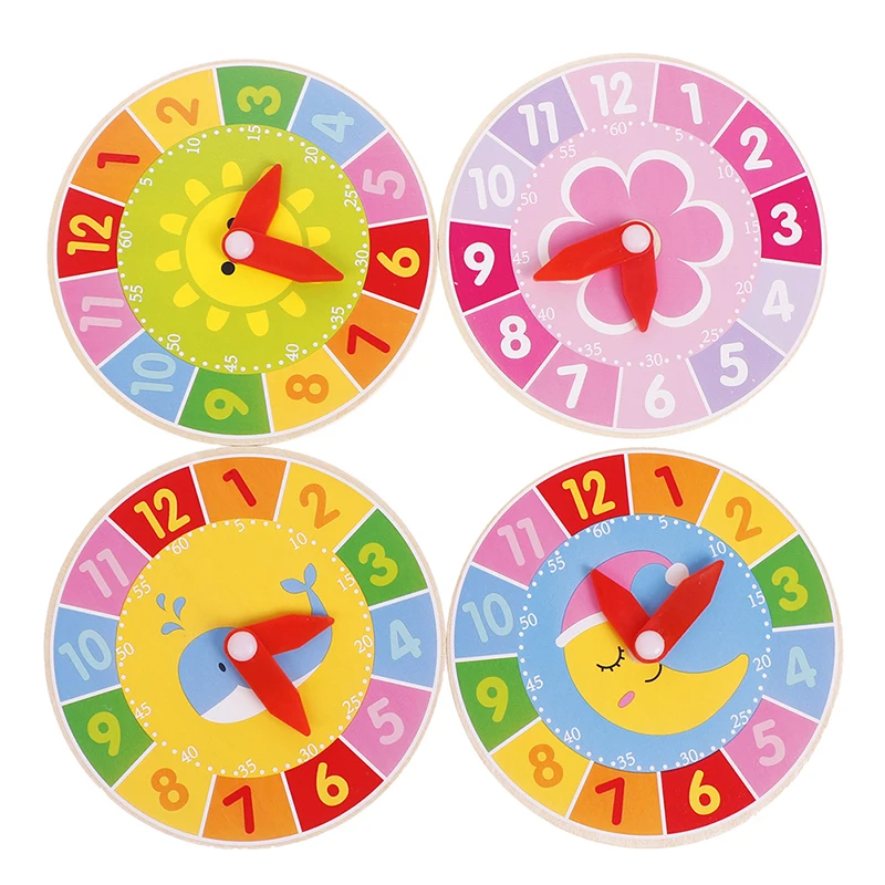 Children Wooden Clock Toys Hour Minute Second Cognition Colorful Clocks Toys for Kids Early Preschool Teaching Aids
Children Wooden Clock Toys Hour Minute Second Cognition Colorful Clocks Toys for Kids Early Preschool Teaching Aids